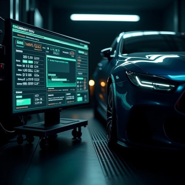 ECU remapping interface while car is on dyno