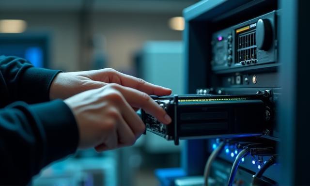 Technician performing ECU bench flash